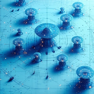 image, there blue background series