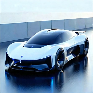 Innovative Electric Vehicle (design:1.11) With Futuristic White