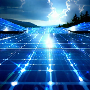 Innovative Renewable Energy Design With Blue White