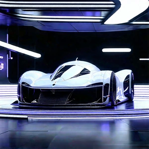 Automotive Technology In Tech Office With Sleek Silver