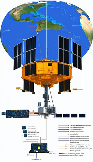 A Large Satellite Dish With A Yellow And Black Color Scheme