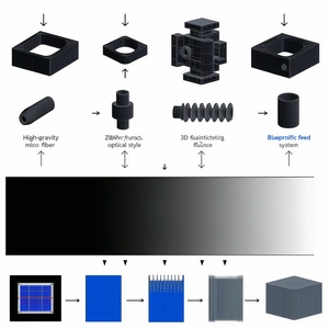 The Image Is A Flowchart That Illustrates The Process Of Creating A Blueprint