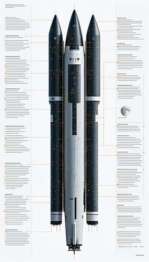 A Large Poster Is Displayed, Showing A Space Shuttle And Its Various Parts
