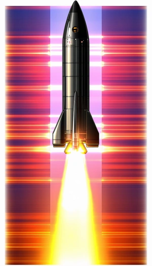 A Rocket Is Shown In The Image, With Its Tail End Visible