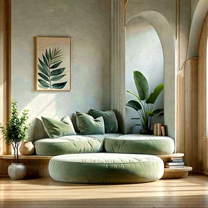 Lifestyle Graphic Design: Reading Nook With Minimalist Decor With Image, There