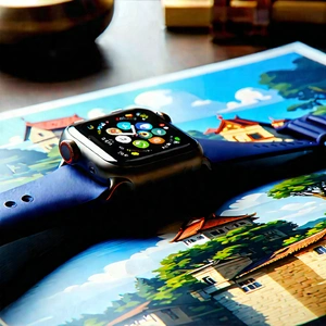 Smart watch with digital artwork
