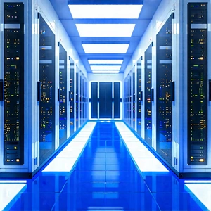 Futuristic Server Room With Image, There
