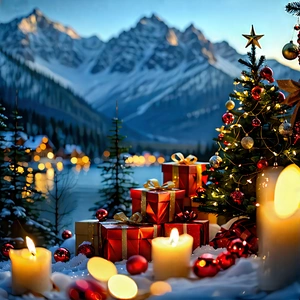 Lifestyle Landscape Photography: Holiday Celebration During Holiday Season With Beautifully Decorated