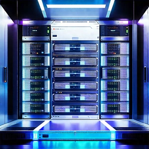 (futuristic:1.12) server room