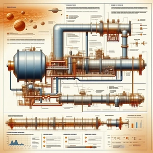 The Image Is A Detailed Diagram Of A Large Pipe System
