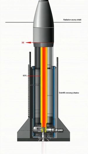 A Large, Tall Structure Is Shown In A White Drawing