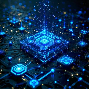 Blockchain Network Visualization With Image, There