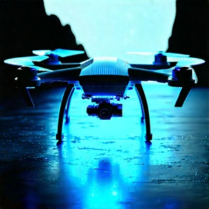 Drone With Holographic Display With Small Drone