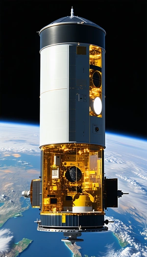 A Space Shuttle, Which Is A Large And Impressive Structure