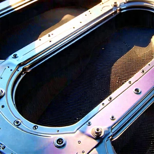 Close-up Of Cooling System With Large, Metallic,
