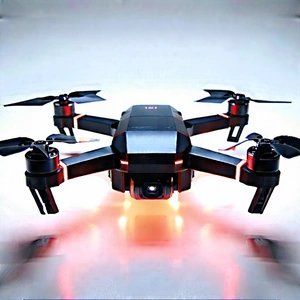 Drone With User Interface With Black Drone