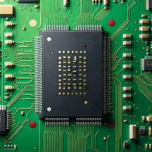 Tech Technical Illustration: Close-up of memory module