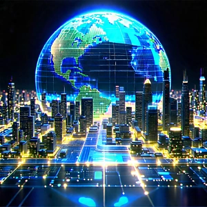 Financial Technology In Field Deployment With Large, Blue,