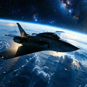 Aerospace Technology In Research Center With Flying Through