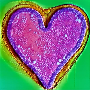 A Close-up Of A Heart-shaped Object, Possibly A Piece Of Cake Or A Decoration