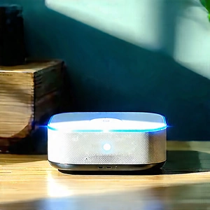Smart Home Device With (digital:1.38) Artwork With Small White