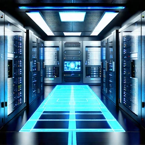 (futuristic:1.31) server room