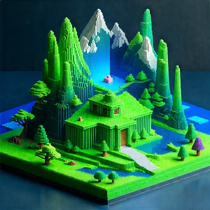 Tech Voxel Art: Machine learning visualization