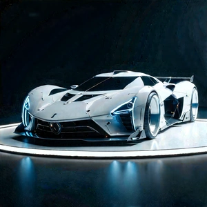 Automotive Technology In Tech Office With White Sports