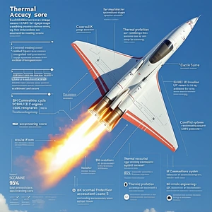 A White And Red Jet Is Shown In A Diagram, With The Jet's Engine And Its Components Labeled