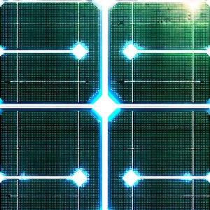 Solar panel with (digital:1.41) particles