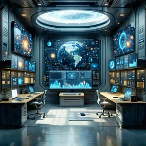Educational Technology In Research Center With Image, There