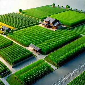 Agricultural Technology In Tech Office With Large, Well-maintained