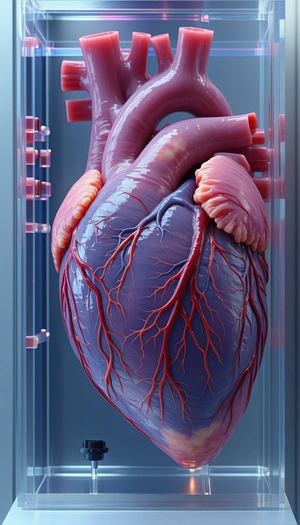 A Close-up Of A Heart, Showcasing Its Intricate Structure And Details