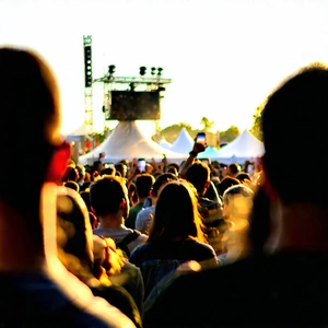 Urban Professional Photography: Urban outdoor concert scene