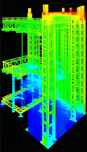 The Image Is A 3d Model Of A Large Building, Possibly A Skyscraper