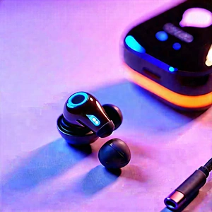 Wireless Earbuds With Streaming Content With Table Variety