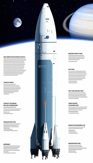 The Image Is A Poster That Features A Space Shuttle, Which Is The Main Focus Of The Poster