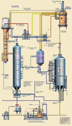 detailed diagram chemical plant