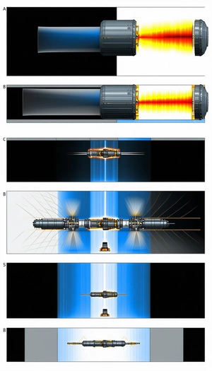 The Image Is A Series Of Four Diagrams, Each Showing A Different Perspective Of A Spacecraft