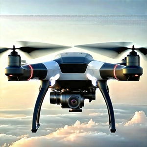 Drone With (digital:1.48) Artwork With Drone Flying