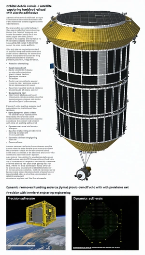 A Large Spacecraft Is Shown In A Diagram, With A Detailed Description Of Its Various Components