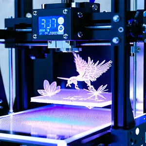 3d printer with holographic projection
