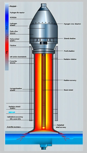 A Diagram Is Displayed On A Computer Screen, Showing The Internal Structure Of A Heat Exchanger