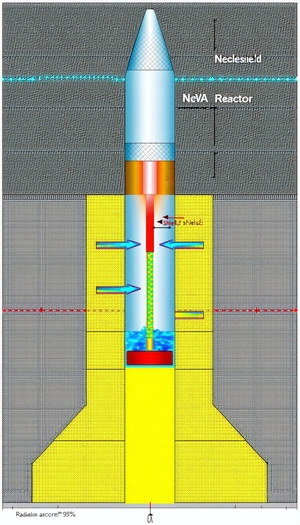 A Yellow Tube Is Shown In A Drawing, With A Blue Line Going Through It