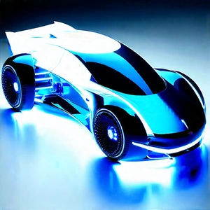 Innovative Electric Vehicle Design With Futuristic Blue