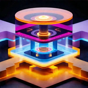 Futuristic innovation hub