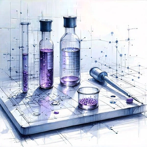 Healthcare Technology In Modern Laboratory With Image, There