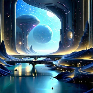 (futuristic:1.32) Innovation Hub With Futuristic Scene,