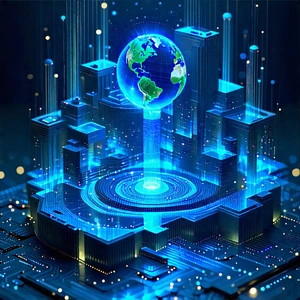Tech Geometric Design: Artificial intelligence visualization