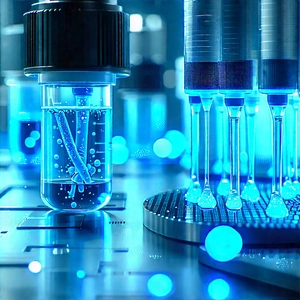 Healthcare Technology In Manufacturing Facility With Laboratory Setting